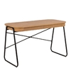 bonner wooden laptop desk with 2 drawers in oak