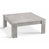 breta high gloss coffee table square in grey marble effect