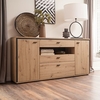 Buenos Aires Sideboard In Planked Oak With 2 Doors 3 Drawers