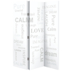 Calming Words Room Divider In Canvas Print