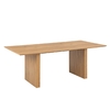 canbay wooden dining table rectangular in oak