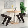 Caprice Bar Table In Oak With 4 Farello Brown Bar Stools