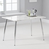 Cervo High Gloss Marble Effect Dining Table In White And Grey