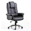 chelsea leather executive office chair in black with arms