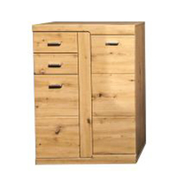 Chelsea Wooden Shoe Storage Cabinet In Artisan Oak