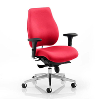 chiro plus office chair in bergamot cherry with arms