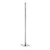 Clover Polished Chrome Led Floor Lamp With Square Base