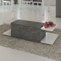 Cooper Wooden Storage Coffee Table In White Gloss Lacquer
