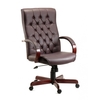 corbin executive office chair in burgundy faux leather