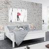 Country Wooden 180x200cm Large Bed In White