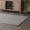 Creyon Cotton Woven Fabric Rug In Taupe