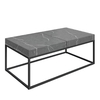 danbury wooden rectangular coffee table in grey marble effect
