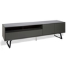 Daniel Extra Large TV Stand In Charcoal Grey With 2 Doors