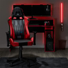 darth vader hero faux leather childrens gaming chair in red