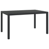 darwen aluminium garden dining table medium in black