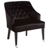darwo upholstered velvet armchair in black