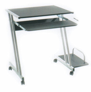 Data Computer Or Trolley In Black Veneer