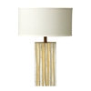Draper Table Lamp With Waves Of Brass Details