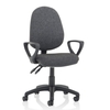 eclipse ii fabric office chair in charcoal with loop arms