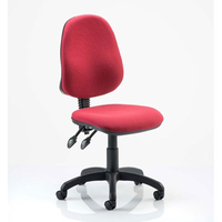 Eclipse Plus II Fabric Office Chair In Wine No Arms