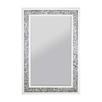 Eiko Small Rectangular Crushed Glass Wall Mirror
