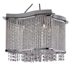 Elise Chrome Four Light Fitting With Crystal Button Drops