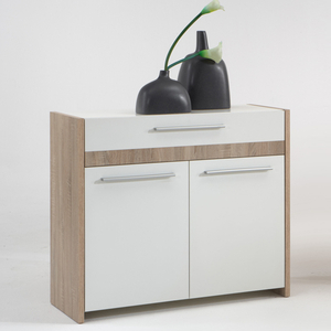 Emma1 Canadian Oak/White Sideboard with 2 Doors & Drawer