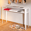Enrica Wall Console in With A shelf In White Metal