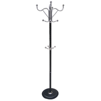 Erik Floor Standing Coat Stand in Black Finish