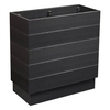 Etax Tall Rectangular Wooden 75cm Planter In Black