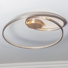 Eternity LED Continuous Loop Flush Ceiling Light In Matt Nickel