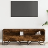 fallon wooden tv stand with 2 drawers in smoked oak