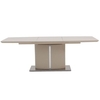 Falstone Extending Dining Table Rectangular In Cream High Gloss