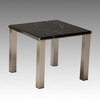 Farah Black Marble Top End table,  6417-ET