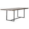 fardon wooden rectangular dining table in grey and oak