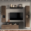fiora wooden living room furniture set in lava and mercure
