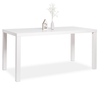 Fortis Large Dining Table Rectangular In White High Gloss