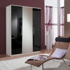 Gastineau Wardrobe In Alpine White With 3 Door And Mirror