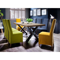 Gavi Acacia Grey Large Dining Table And 8 Casper Dining Chairs