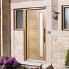 goodwood glazed 2032mm x 813mm external door in oak