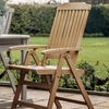 Gorey Outdoor Wooden Folding Armchair In Natural