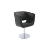Gus Black Faux Leather Chair , XR-2046H