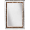 Halston Mottled Effect Wall Mirror Rectangular In Bronze