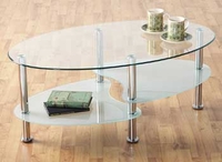 Harveys Coffee Table In Clear Glass