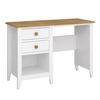 Hasten Wooden Laptop Desk In White And Pine