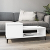 hawitt wooden coffee table with 1 door in white