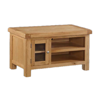 Heaton Small Straight TV Unit In Rustic Light Oak