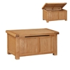 Heaton Wooden Blanket Box Rectangular In Solid Oak