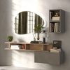 hector wooden hallway furniture set in clay and cadiz
