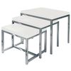 High Gloss White Set of 3 Nesting Tables,  2401869